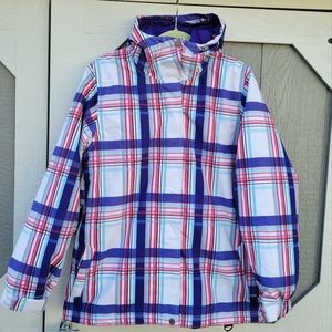 Empyre Fleece Lined Snow / / snowboard Jacket - Plaid - Large